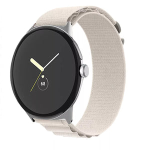 Alpine Nylon Strap, on a watch, 3/4 front view