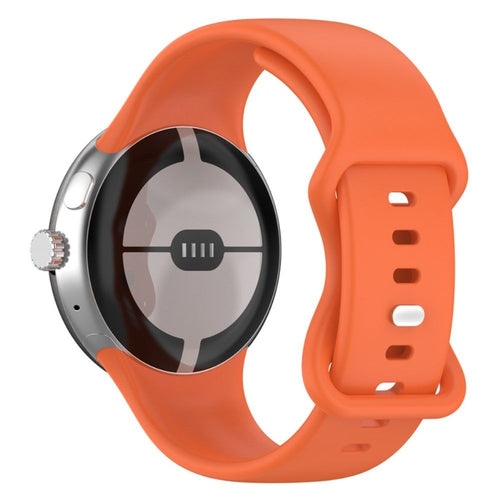 Bracelet silicone classique Google Pixel Watch 4 - 45mm (orange)