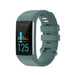 Bracelet silicone Polar A360 / A370 (gris/Vert)