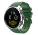 Bracelet silicone twill Polar Grit X (vert armée)