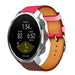 Bracelet cuir Polar Grit X (rose vif/marron rouge)