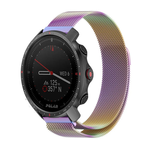 Milanese Strap, on a watch, 3/4 front view