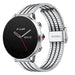 Bracelet acier inoxydable Polar Grit X (argent/noir)