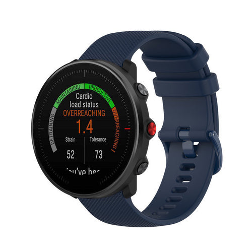Bracelet silicone Premium Polar Vantage V3 (bleu foncé)