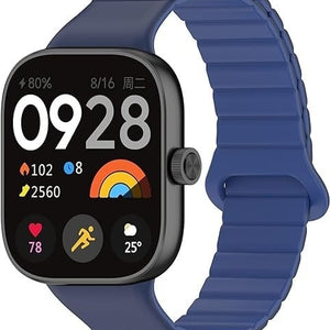 Bracelet silicone magnétique Redmi Watch 4 (Bleu Duo)