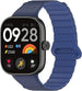 Bracelet silicone magnétique Xiaomi Smart Band 8 Pro (Bleu Duo)