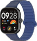 Bracelet silicone magnétique Xiaomi Smart Band 8 Pro (Bleu Duo)