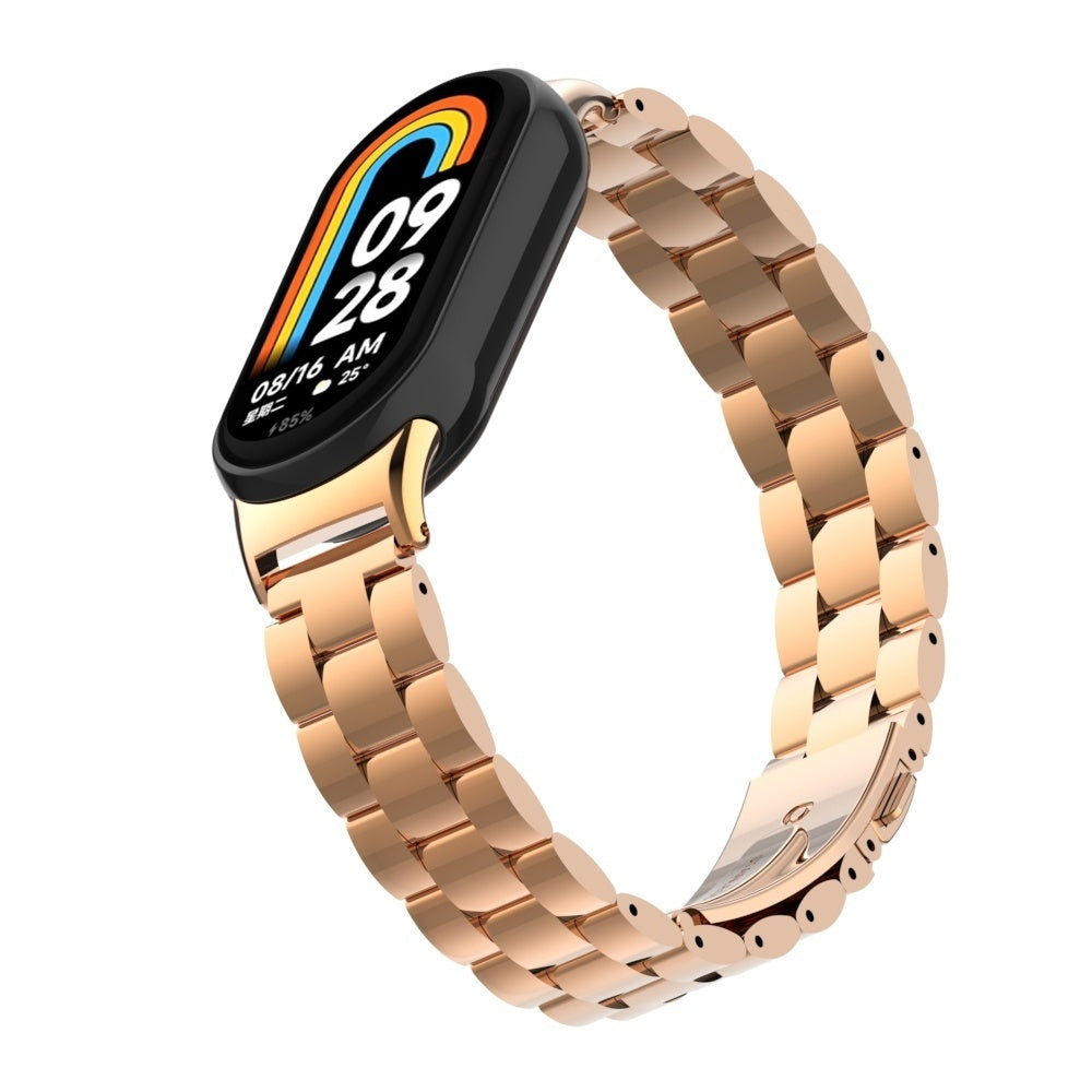 Bracelet acier Xiaomi Smart Band 10 (rose/or)