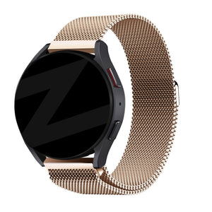 Bandz Bracelet milanais Loop Garmin Vivomove Trend (rose or)