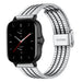 Bracelet acier inoxydable Amazfit GTS 2 (argent/noir)