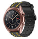 Samsung Galaxy Watch 3 41mm Silicone Strap Tough (Black/Yellow)