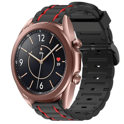 samsung-galaxy-watch-3-41mm-sportband-schwarz-rot