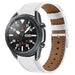 Bracelet cuir Samsung Galaxy Watch 3 45mm (blanc)