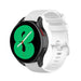 Bracelet silicone luxe Samsung Galaxy Watch 4 40mm (blanc)