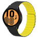 Bracelet silicone magnétique Samsung Galaxy Watch 4 - 40mm (noir/jaune)