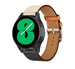 Bracelet cuir Samsung Galaxy Watch 4 - 44mm (blanc/bleu foncé)