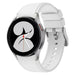 Bracelet silicone Samsung Galaxy Watch 4 - 44mm (blanc)
