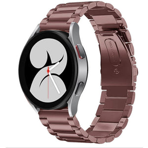 Steel Strap, bronze, on a watch, 3/4 front view