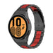 Bracelet acier maillons Galaxy Watch 4 - 44mm (noir/rouge)