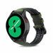 Bracelet silicone/cuir Galaxy Watch 4 - 44mm (Vert)