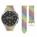 Bracelet cuir pailleté Samsung Galaxy Watch 4 Classic 42mm (arc-en-ciel)