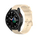 Bracelet silicone luxe Samsung Galaxy Watch 4 Classic 42mm (Beige)