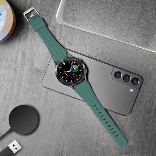 Bracelet silicone sergé Coros Apex 42mm (vert sapin)