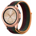 Bracelet nylon Samsung Galaxy Watch 42mm (vert foncé et cerise)