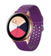 Bracelet silicone avec trous Samsung Galaxy Watch 42mm (violet)
