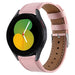 Bracelet cuir Samsung Galaxy Watch 5 - 40mm (rose)