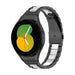 Bracelet acier maillons Samsung Galaxy Watch 5 - 40mm (noir/argent)