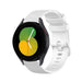 Bracelet silicone luxe Samsung Galaxy Watch 5 - 40mm (blanc)