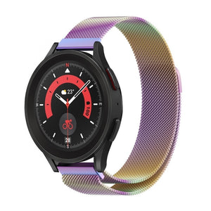 Milanese Strap, on a watch, 3/4 front view