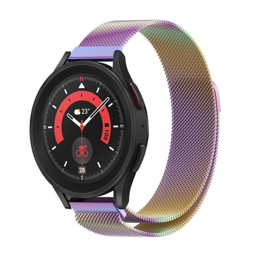 Milanese Strap, on a watch, 3/4 front view