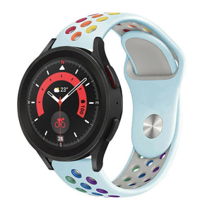 Silicone Sport Strap, on a watch, 3/4 front view
