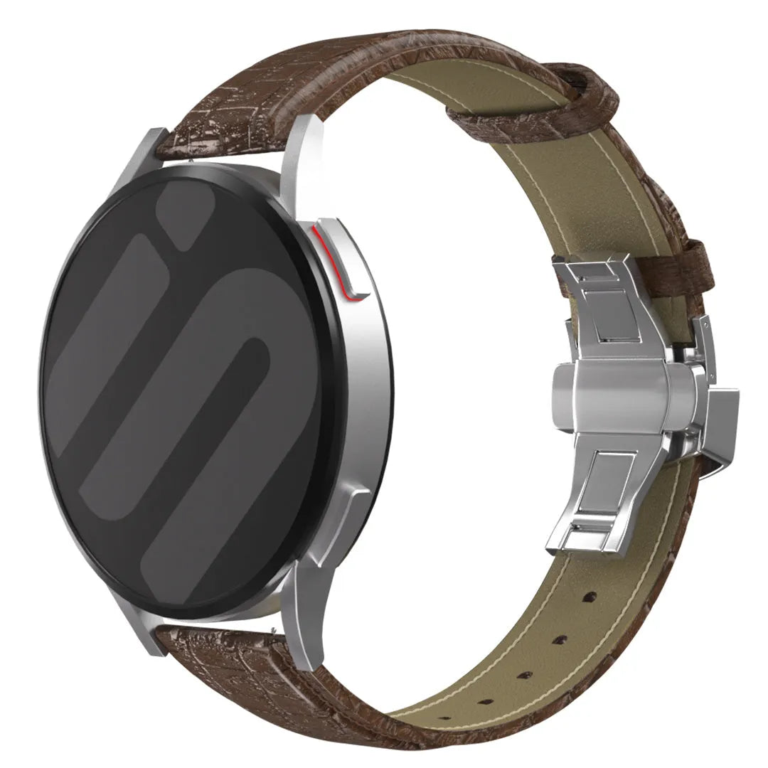Bracelet cuir de luxe Coros Apex 42mm (marron foncé)