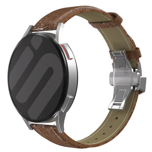 Bracelet cuir Samsung Galaxy Watch 4 Classic 46mm (Marron luxe)