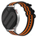 Bracelet nylon boucle Xiaomi Amazfit GTR (noir/orange)