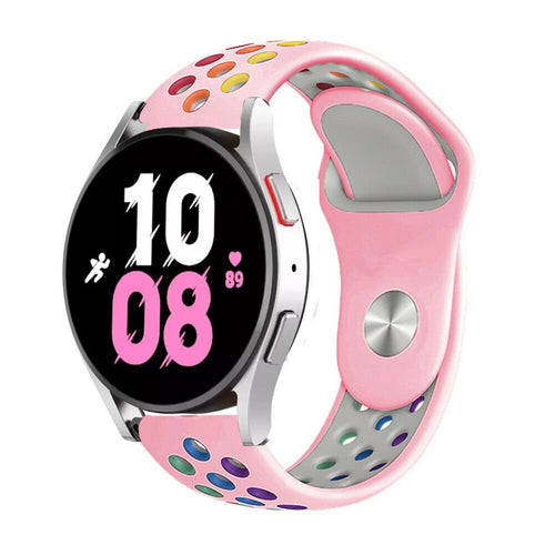 Silicone Sport Strap, on a watch, 3/4 front view