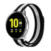 Bracelet milanais Samsung Galaxy Watch Active (noir/blanc)