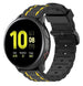 Bracelet sport á boucle Samsung Galaxy Watch Active (noir/jaune)