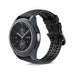 Bracelet silicone/cuir Samsung Galaxy Watch Active (noir)