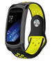 Bracelet sport Samsung Gear Fit 2 / Fit 2 Pro (noir/jaune)