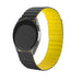 Bracelet silicone magnétique Samsung Gear S3 (noir/jaune)