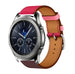 Bracelet cuir Samsung Gear S3 (rose vif/marron rouge)