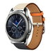 Bracelet cuir Samsung Gear S3 (blanc/bleu foncé)