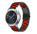 Bracelet acier Samsung Gear S3 (noir/rouge)