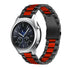 Bracelet acier Samsung Gear S3 (noir/rouge)