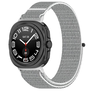 Nylon Strap, seashell, on a watch, 3/4 front view
