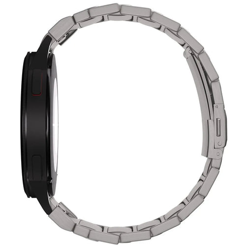 Titanium Strap 'One Push', on a watch, 3/4 front view